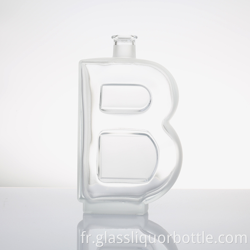 500ml Short Clear Glass Bottle